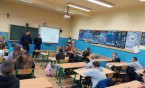 Spotkanie z Policją uczniów klas siódmych.