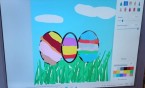 Dziś klasa 3a rozgryzała program Paint 3d..niektórym udało się stworzyć wielkanocne kartki!!