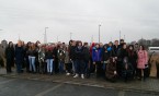 Uczniowie Katolika w Muzeum Auschwitz- Birkenau.