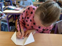 Kreatywnie w klasie 2a….czyli pieski z origami
