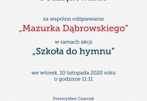Szkoła do hymnu w SP 6
