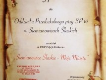 KONKURS "SIEMIANOWICE ŚLĄSKIE-MOJE MIASTO"