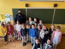 Spotkanie z Panem Policjantem uczniów klasy 1a.