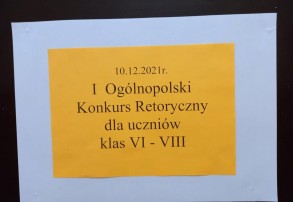 Konkurs Retoryczny w SP 6