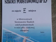 Trzynastka wywalczyła srebrny medal w minipiłce siatkowej chłopców