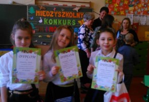 SP 1 - II miejsce w Międzyszkolnym Konkursie Ja i mój świat!