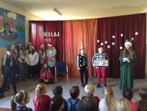 Spotkanie z Mikołajemw SP6 przedszkolaków z  P18