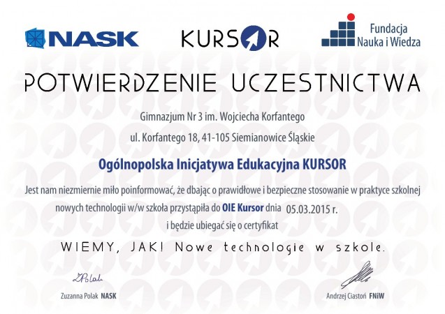 OIE KURSOR