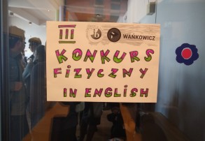 Uczniowie SP 6 uczestnikami konkursu "Fizyka in English"