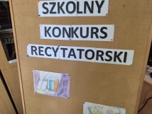 Szkolny Konkurs Recytatorski dla klas I - III.