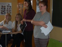 Prelekcja studentek Uniwersytetu Medycznego