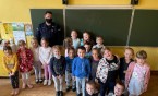 Spotkanie z Panem Policjantem uczniów klasy 1a.