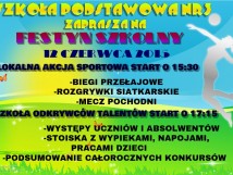Szkoła Podstawowa nr 3 zaprasza na FESTYN