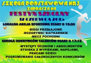 Szkoła Podstawowa nr 3 zaprasza na FESTYN