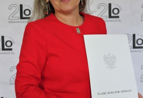 Nagroda Śląskiego Kuratora Oświaty dla Dyrektor Matei