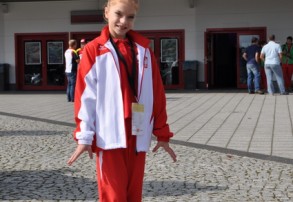 Maja Posmyk z SP3 w barwach biało-czerwonych!