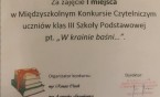 I miejsce w Konkursie Czytelniczym dla uczennicy SP 1!