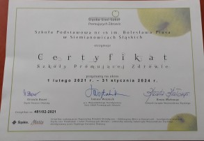 SP16 Szkołą Promującą Zdrowie