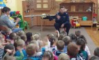 Wizyta policjanta w Przedszkolu NR 18