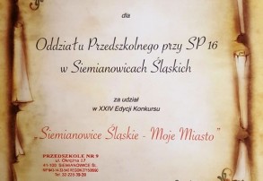 KONKURS "SIEMIANOWICE ŚLĄSKIE-MOJE MIASTO"