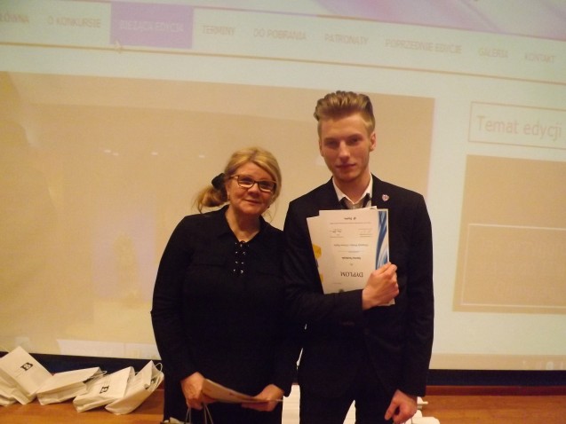 Marcin z Panią mgr Sabiną Szkaradek
