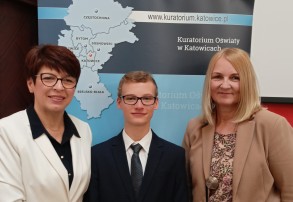 LAUREACI Z SP1 NA SPOTKANIU ZE ŚLĄSKIM KURATOREM OŚWIATY