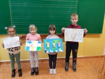 Prace uczniów 1b na konkurs "Moja Eko-Rodzina". Jest moc!