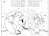 To propozycja świątecznej kartki z życzeniami na Dzień Ziemi.