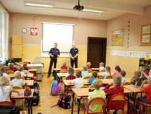Wizyta policjantów w klasie 1a