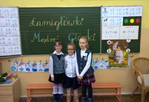 III miejsce w międzyszkolnym konkursie "Łamigłówki Mądrej Główki"- SZKOŁA PODSTAWOWA NR 4