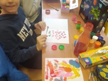 Lekcja KLEKSOGRAFII w 4b - lekcje nie muszą być nudne...