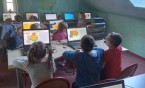 Pierwsze koty za płoty...już radzimy sobie z programem Paint, kolorujemy helloweenowe obrazki.