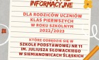 Uwaga Rodzice przyszłych pierwszaków!