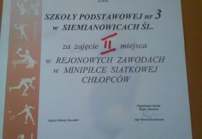 SP3 - Srebro rejonu dla Trójki!