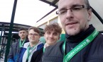 Nasi dziennikarze na stadionie