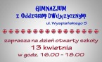 DZIEŃ  OTWARTY w GM z ODDZIAŁAMI  DWUJĘZYCZNYMI