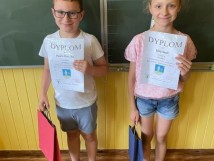 Uczniowie klasy 2a laureatami międzyszkolnego konkursu plastycznego