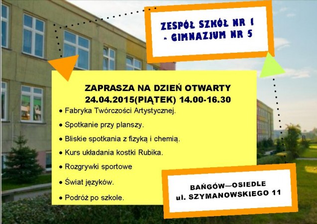ZAPRASZAMY NA DZIEŃ OTWARTY