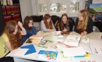 Uczniowie Gimnazjum Nr 3  w Bibliotece Niemieckiej i Mediotece Języka Niemieckiego