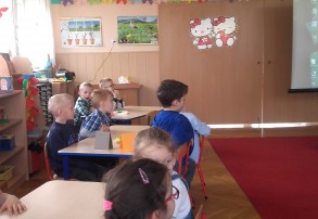 Udział przedszkolaków z P18 w konkursie matematycznym