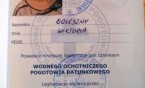 Pierwszy ratownik w historii szkoły!