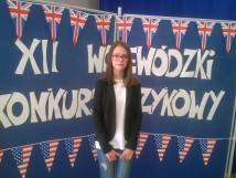 Finał Wojewódzkiego Konkursu z języka angielskiego - nasza reprezentantka
